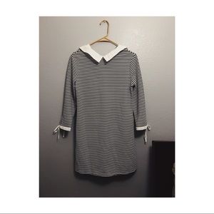 Striped Black and White Dress